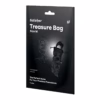 Satisfyer Treasure Bag packaging, featuring a black design with the text ''