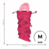 Satisfyer Treasure Bag in pink with a toy peeking out