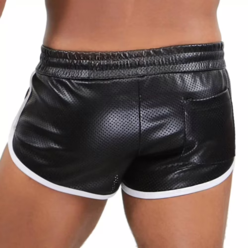 Tof Paris Pilot Shorts in black with white trim, showcasing a breathable design