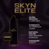 Experience the ultimate in comfort and pleasure with Skyn Elite condoms, available at The Loving Company. Skyn Elite Latex Free Condoms with key features listed