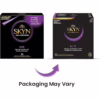 Experience superior sensitivity with Skyn Elite latex-free condoms, now available in a 36 pack. 36 pack of Skyn Elite latex-free condoms, featuring purple and black packaging