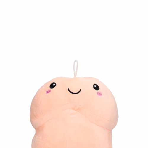 Embrace cuteness with this adorable plush toy, perfect for all ages! A cute plush toy with a smiling face and rosy cheeks