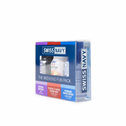 Swiss Navy Weekend Fun Pack with arousal gel and flavored lubricants