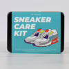 Sneaker Care Kit packaging featuring colorful illustration of sneakers