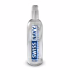 Clear bottle of Swiss Navy water-based lubricant
