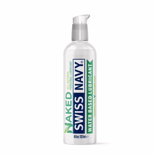 8 oz bottle of Swiss Navy Naked lubricant