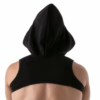 Black Tof Paris Paris Hoodie Harness with a large hood