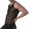 Tof Paris Lace Tank Top - Black, featuring intricate lace design