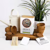 Get started on your gardening journey with the Unkillable Plant kit, available at The Loving Company. Gift Republic Unkillable Plant Grow It kit with pots, soil discs, and a watering can