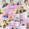 Explore the quirky crushes of British hunks with this fun card collection! Collage of British men profiles with ratings