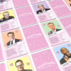 Discover quirky crushes on British hunks with this fun card collection. Colorful cards showing British celebrities labeled 'Weird Crushes,'