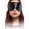 Whipsmart Diamond Eyemask - Black, displayed on a model's face