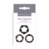 Me You Us Easy Squeeze Cock Ring Set Black