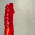 Red dildo from The Loving Company