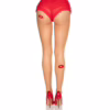 Leg Avenue Spandex Tights with Kisses Red