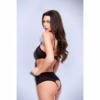 Baci Sexy Crotchless Mesh Teddy Black SM