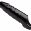 Master series XL cock sheath in black with hollow design and extra-large dimensions