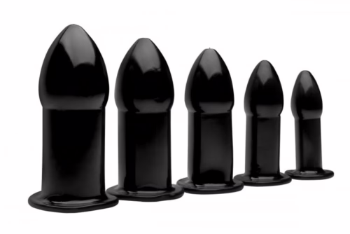 Master series expansion anal dilator set with 5 graduated rubber dilators