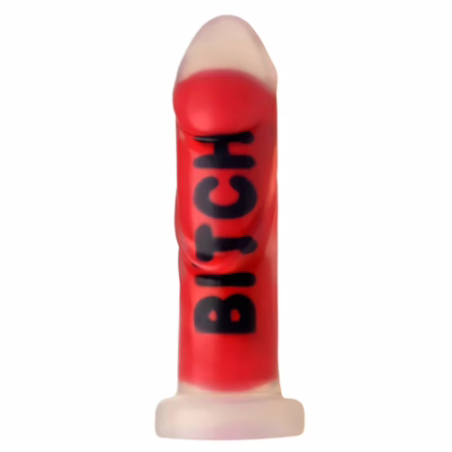 Master Series BITCH silicone dildo - premium medical-grade intimate toy with ribbed texture