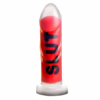Master Series SLUT silicone dildo - premium body-safe intimate toy with ribbed texture