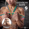 Master Series rainbow rope 16ft coreless bondage rope for beginners