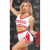 Baci cheerleader costume 4 piece red white cropped top playful role play costume