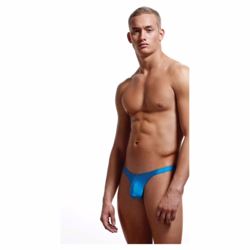 Envy low rise thong blue - comfortable flattering lingerie