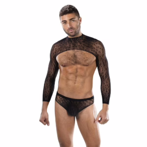 ble321_1 Envy Untamed 2 piece set black lingerie - bold design meets confident comfort