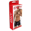 Envy Sheer Contrast Boxer Briefs Black