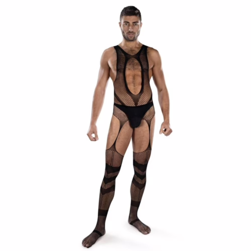 Envy web of lust fishnet open crotch bodystocking for bold intimate styling
