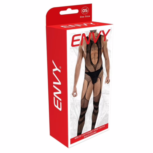 Envy Web Of Lust Fishnet Open Crotch Bodystocking