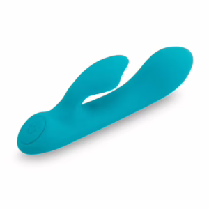bt-nu11bl-3 Nu Sensuelle Jolie Nubii warming mini rabbit vibrator with heating technology and curved dual stimulation design