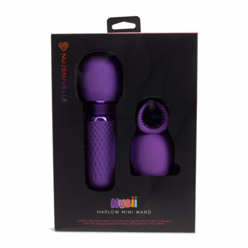 Nu Sensuelle Harlow Nubii Mini Wand With Masturbator Purple
