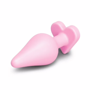 bv-091_b-mine_butties-5_4000px_ b-Vibe Butties B-Mine heart shaped pink silicone butt plug perfect for beginners