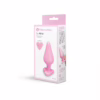 b-Vibe Butties B-Mine Heart Shaped Silicone Butt Plug Pink