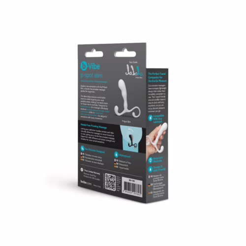 b-Vibe P-Spot Slim Hands-Free Slimline Prostate Massager White