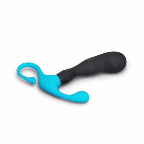 b-Vibe P-Spot Curl Hands-Free Curved Prostate Massager Black Blue