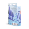 b-Vibe Butties Beginner Booty Bundle 3 Piece Anal Training Butt Plug Set Blue