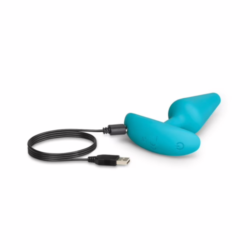 b-Vibe Butties Anal Training 2 Piece Bundle Remote Control Butt Plugs Blue Orange
