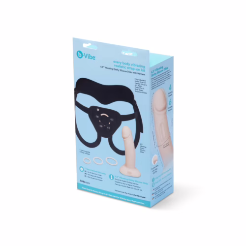 B-Vibe Every Body Vibrating Realistic Strap on Kit