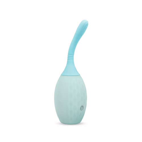b-vibe flexflow douche with dual-opening nozzle and textured grip design
