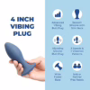 b-Vibe 4inch Vibrating Silicone Butt Plug