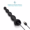 b-Vibe 6.5inch Tapered Vibrating Silicone Anal Beads