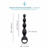 b-Vibe 6.5inch Tapered Vibrating Silicone Anal Beads