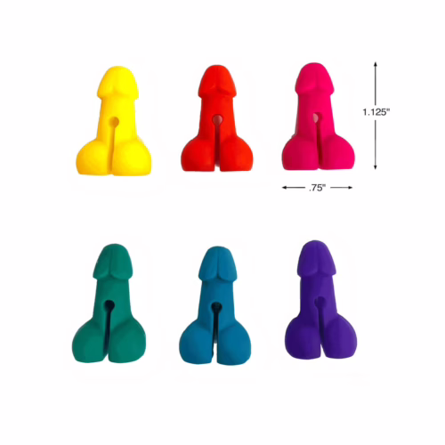 Little Genie cocktail markers set of 6 novelty drink identifiers for parties