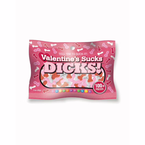 little genie valentines sucks dicks candy 3oz bag anti-valentine novelty sweets for parties