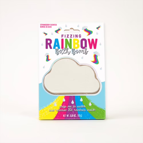 fizzing-rainbow-bath-bomb-rollover3 Gift Republic rainbow bath bomb fizzing multi-coloured bath time experience