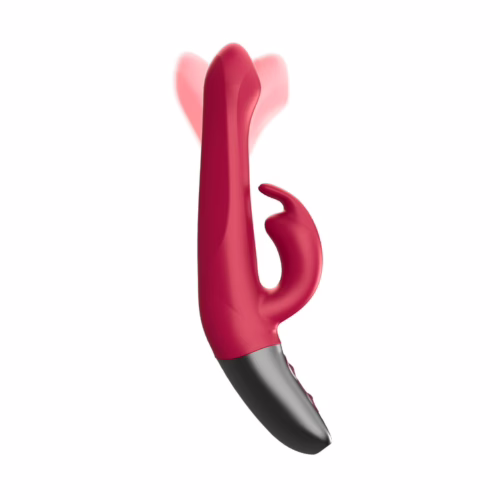 fpbq050a00-027_2_2 Titanz Rotating 5 Inch Rechargeable Rabbit Vibrator With Clitoral Stimulation