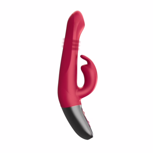 fpbq050a00-027_6_2 Titanz Rotating 5 Inch Rechargeable Rabbit Vibrator With Clitoral Stimulation