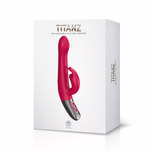 fpbq050a00_027_packaging Titanz Rotating 5 Inch Rechargeable Rabbit Vibrator With Clitoral Stimulation